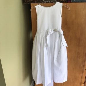 US Angels Communion or Flower Girl Dress white 6